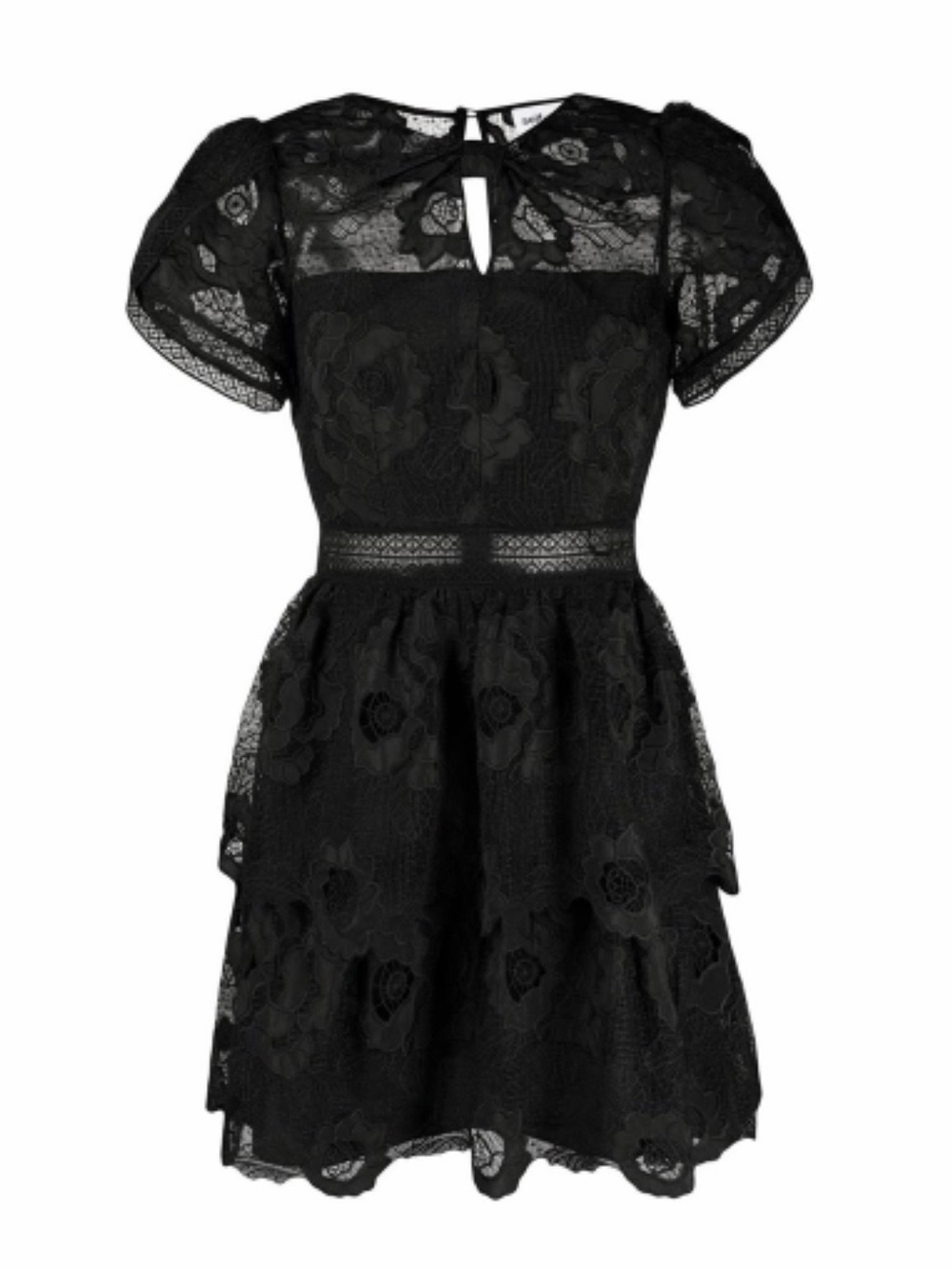 ✨SELF PORTRAIT✨ FLORAL LACE COCKTAIL DRESS (Retails $595USD) IN BLACK